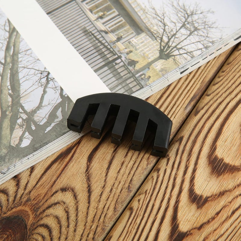 Mihey Violin Mute, 4/4 Rubber Violin Practice Mute, Black - Image 5